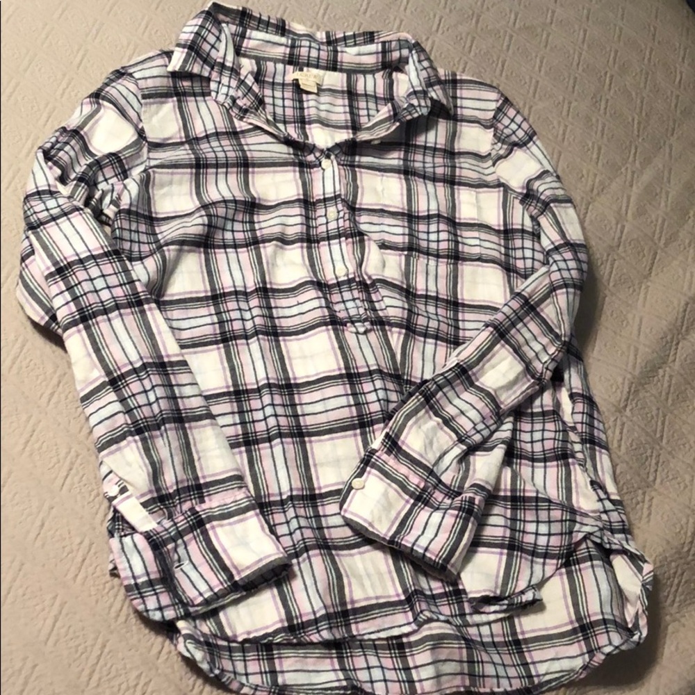 J.Crew boyfriend flannel popover